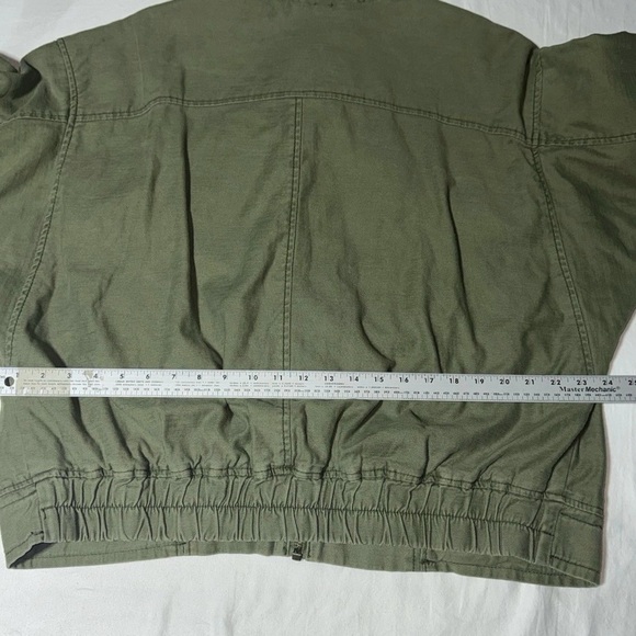 Women's Free People Green Utility Jacket Size Large - Picture 9 of 12